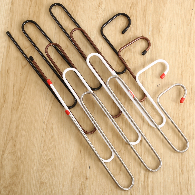 Multi-Functional Magic Pants Clip S-Type Multi-Layer Pants Rack Storage Pants Rack Pants Hanging