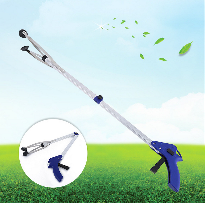 Aluminum alloy household garbage folder folding material extractor sanitation garbage clamp garbage clip