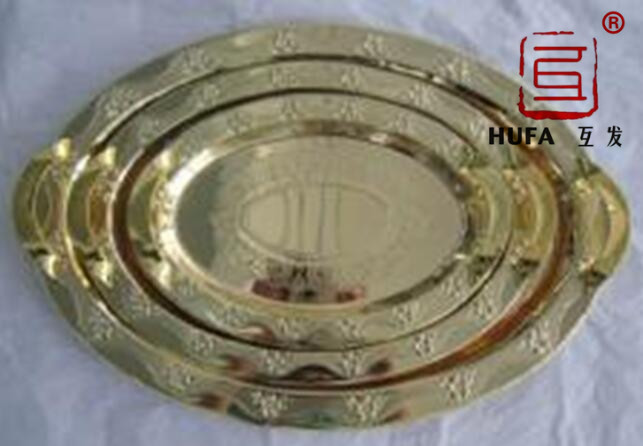 20 plates rose gold imitation gold chrome plated