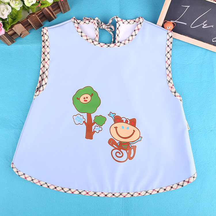 Children's Waterproof Vest Bib Children's Washless Rice Pocket Three-Dimensional Food Pocket