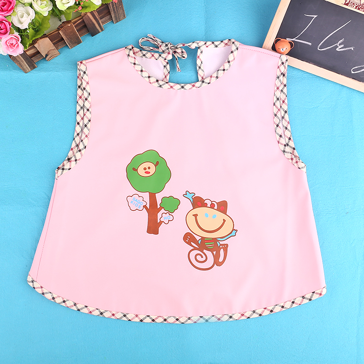 Children's Waterproof Vest Bib Children's Washless Rice Pocket Three-Dimensional Food Pocket details Picture