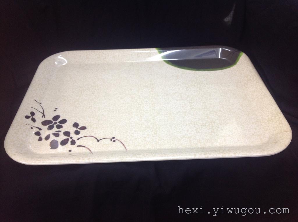 Yuan blue and white 17-inch four-sided tray 1119 thumbnail