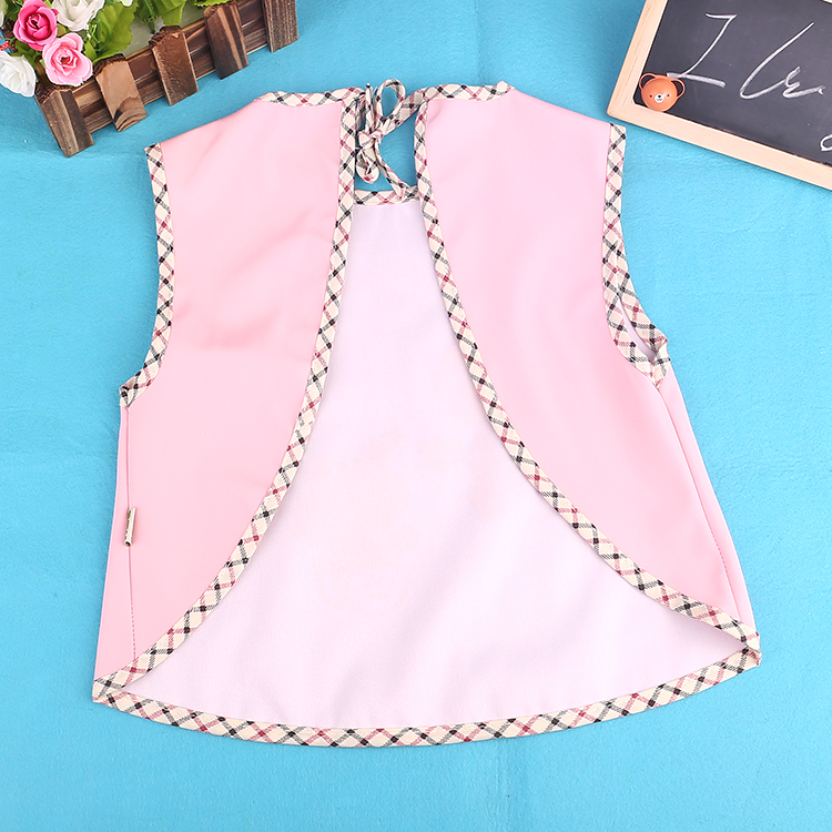 Children's Waterproof Vest Bib Children's Washless Rice Pocket Three-Dimensional Food Pocket Specification drawing