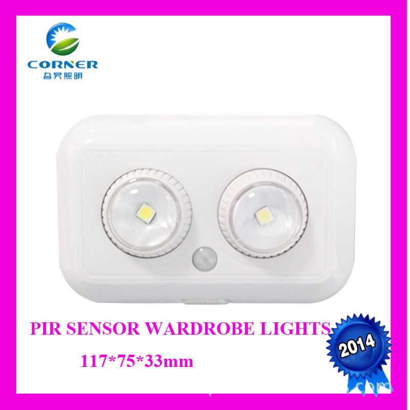 Sensor wardrobe light, led night light, battery sensor cabinet light, drawer light, mirror front light
