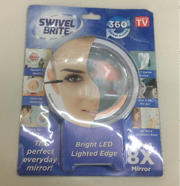 TV New Fancy TV New SWIVEL makeup mirror with LED light 360 rotation