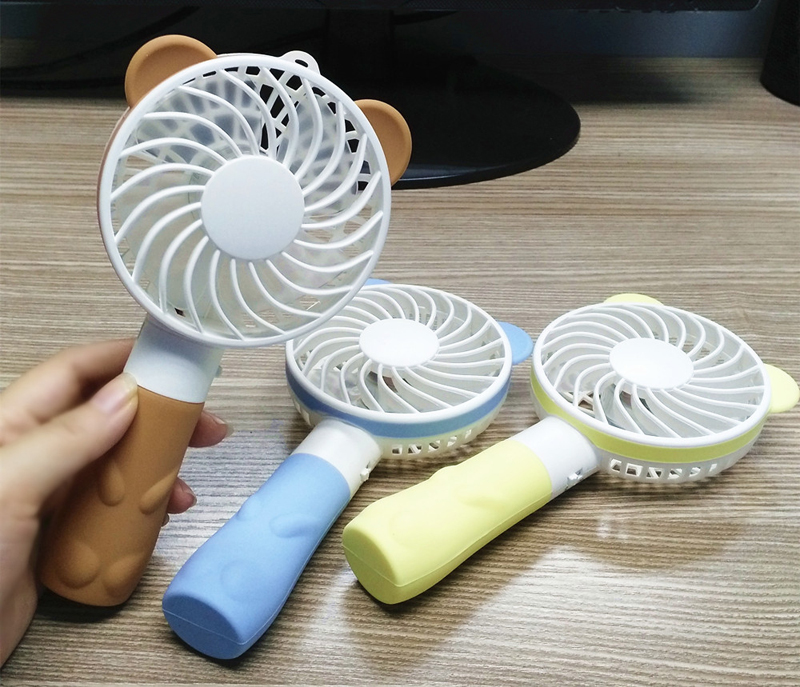 卡通公主兔风扇 小酷熊手持迷你可爱小风扇USB充电迷你风扇细节图