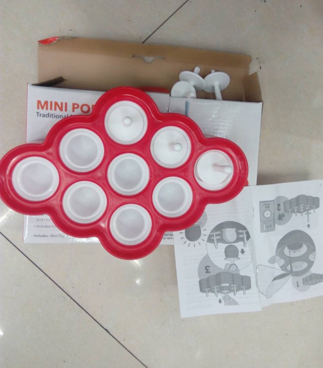 MINI POPS silicone lollipop molds for TV products: 9PCS
