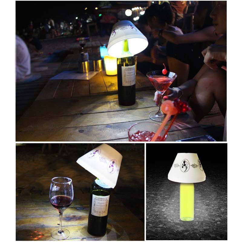 USB charging optional bottle light Creative bottle optional light Mushroom night light