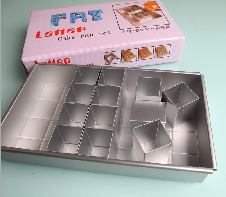 TV new strange TV shopping PRT digital square cake mold type combination cake plate