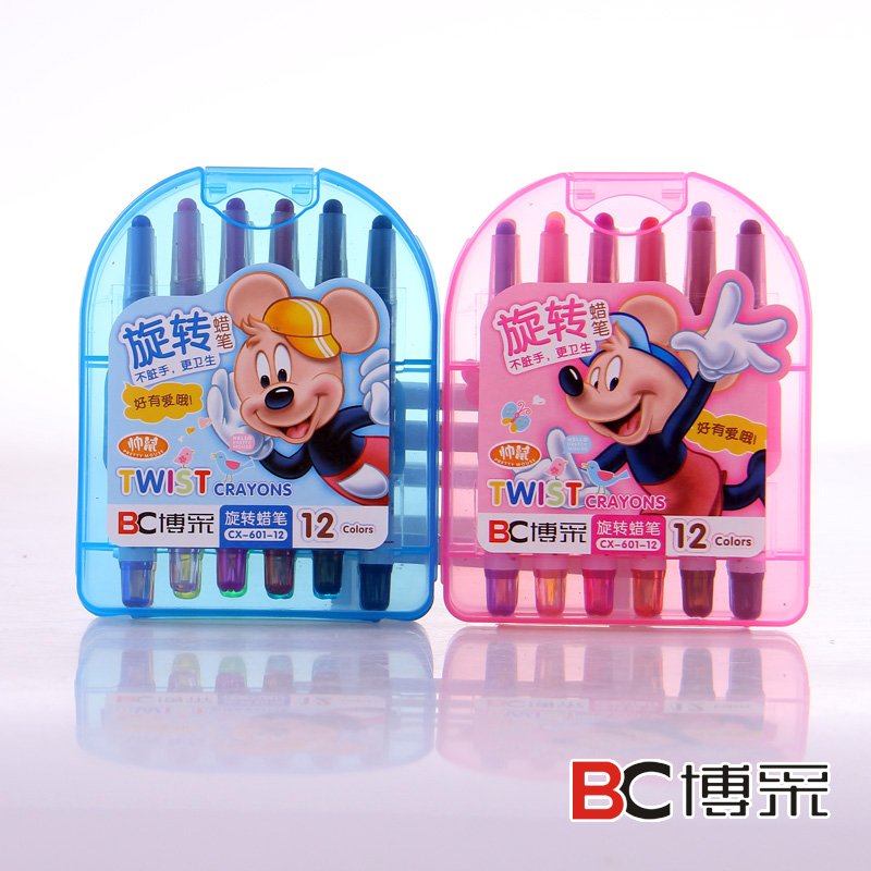 Bocai factory direct selling children spin crayon CX601-12 color thumbnail