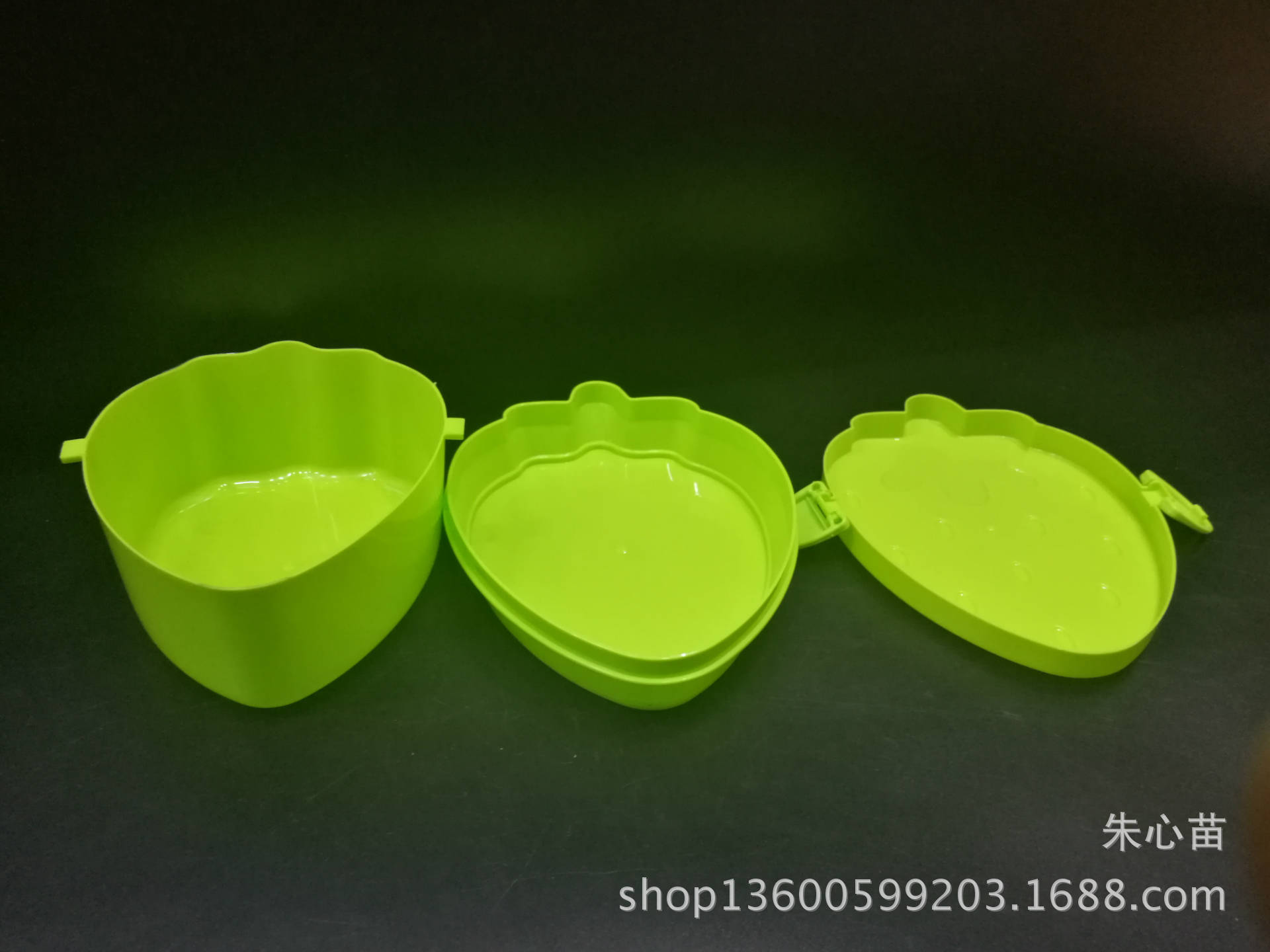 儿童双层卡通饭盒批发 菠萝餐盒便当盒 儿童便当盒双层菠萝造型产品图