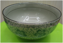 4.52-inch new fire-baked rice bowl, ceramic bowl, blue and white bowl
