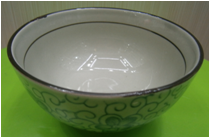 4.5-inch new fire-baked rice bowl, ceramic bowl, blue and white bowl