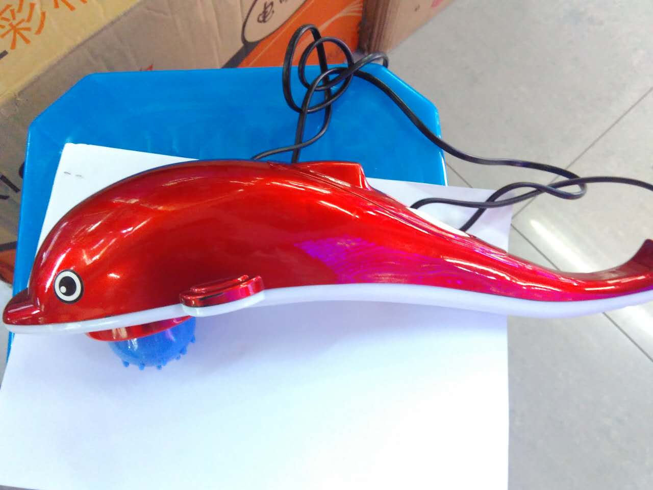 The multi-functional best-selling massage dolphin massager is sold directly by the manufacturer. It is a handheld massager Specification image