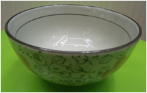 4.5-inch new fire-baked rice bowl, ceramic bowl, blue and white bowl details Picture