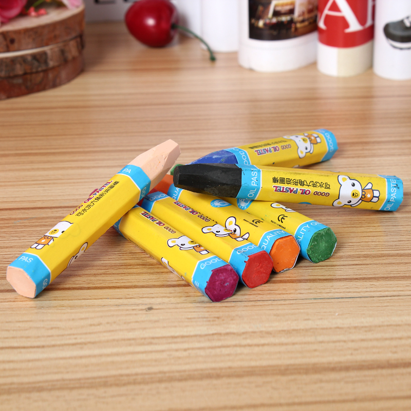 华瑞油画棒 24色批发学用画材用笔 幼儿教具 儿童画笔无毒详情图4