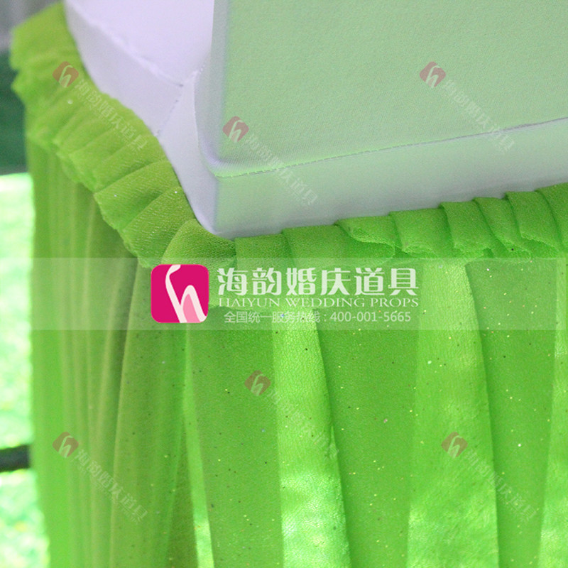 Haiyun Wedding Prop Chair Cover decoration backrest arrangement product Beauty Gauze Series Theme Beauty Gauze table and Chair covers Application Scenario