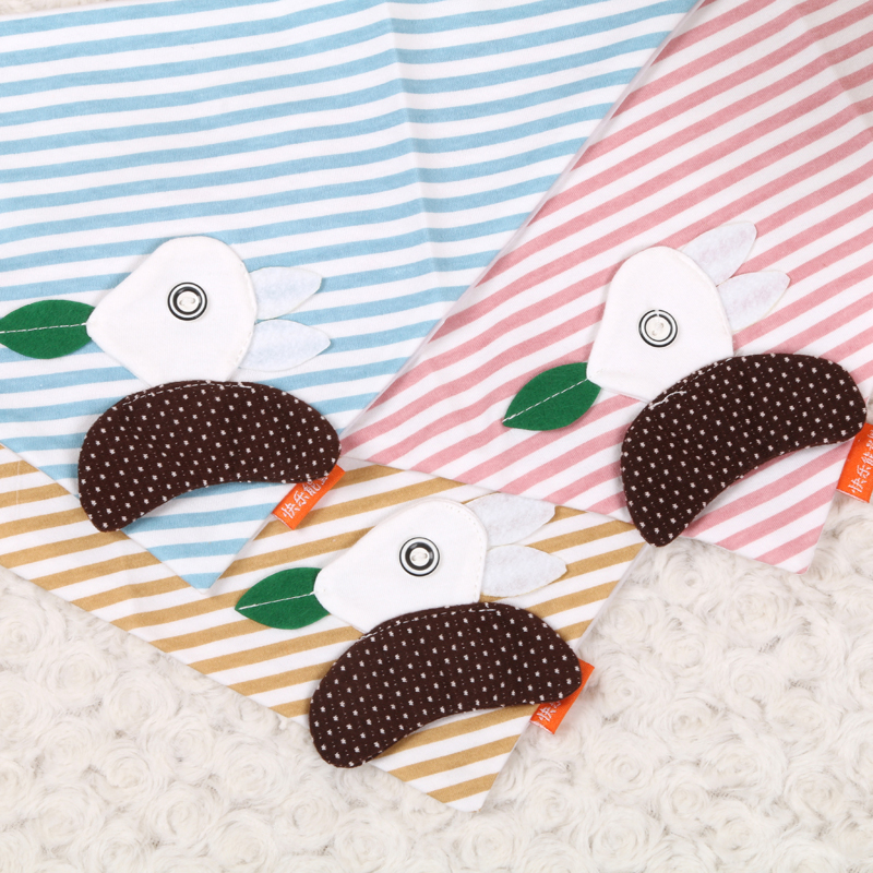 Saliva Towel Rabbit Triangle Towel Cotton Headscarf Summer Children's Saliva Pocket Application Scenario