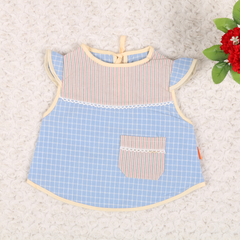 Summer Baby Drool Towel Baby Plaid Bib Children's Food Pocket Waterproof 1069 details Picture