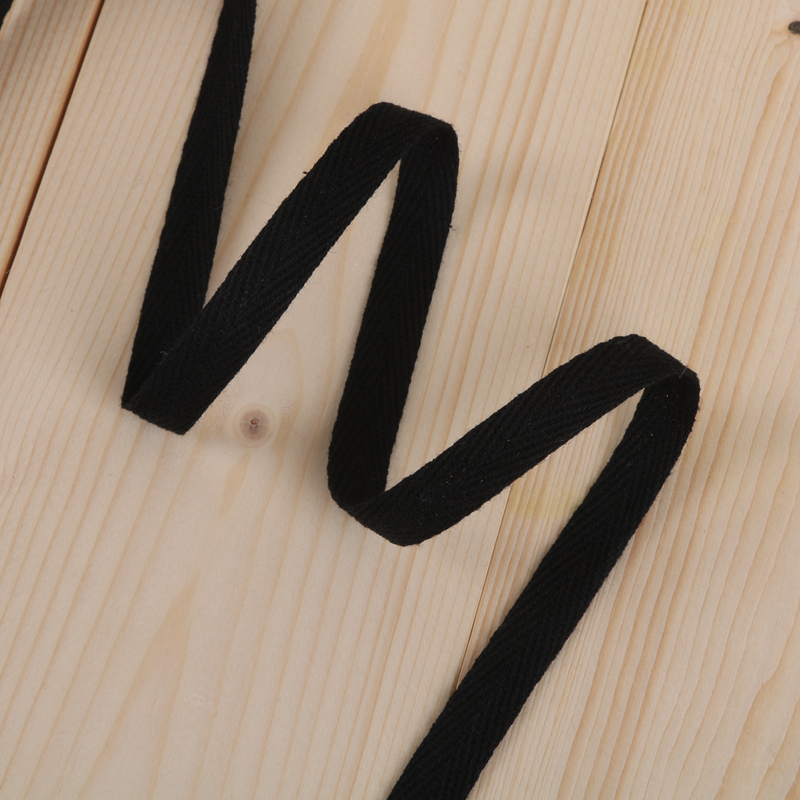 Factory Direct Sales Of Black Cotton Herringbone Ribbon Woven Garment Accessories Specification drawing