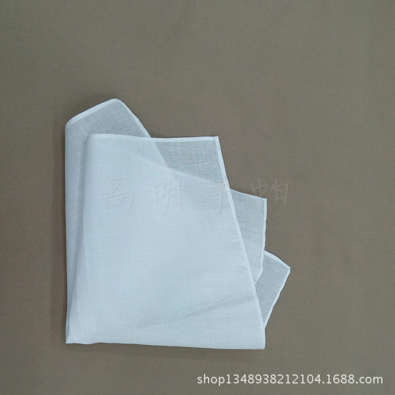 素白什么都没的纯白手帕小手绢涂鸦折纸DIY都可28cm产品图