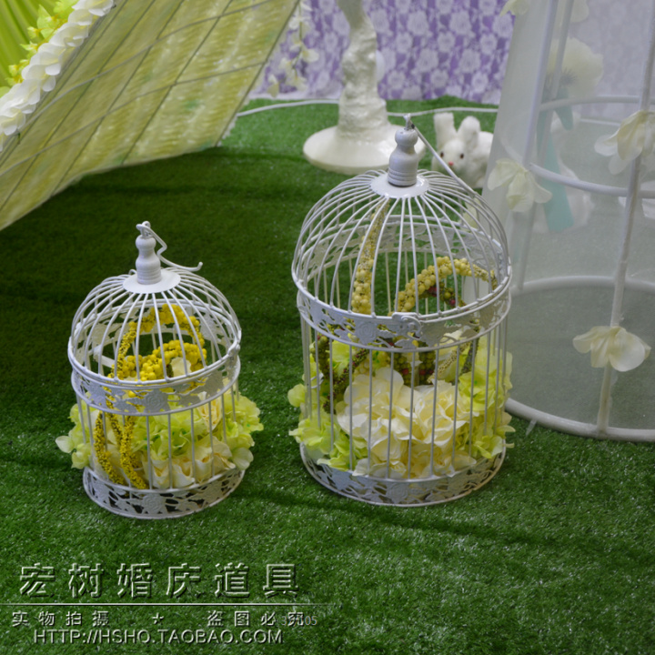 Iron birdcage-themed wedding decoration, main table decoration, wedding props and supplies decoration, birdcages