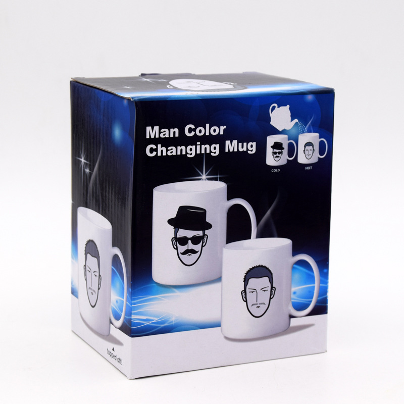 Mike Ceramic color-changing mug Heat transfer DIY birthday gift color-changing mug full figure
