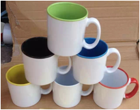 White Outside And Glazed Inside Straight Cup Straight Cup Ceramic Cup Color Glazed Cup