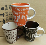 Hand-Painted V-Shaped Letter Cup Hand-Painted Cup Ceramic Cup Letter Cup Coffee Cup