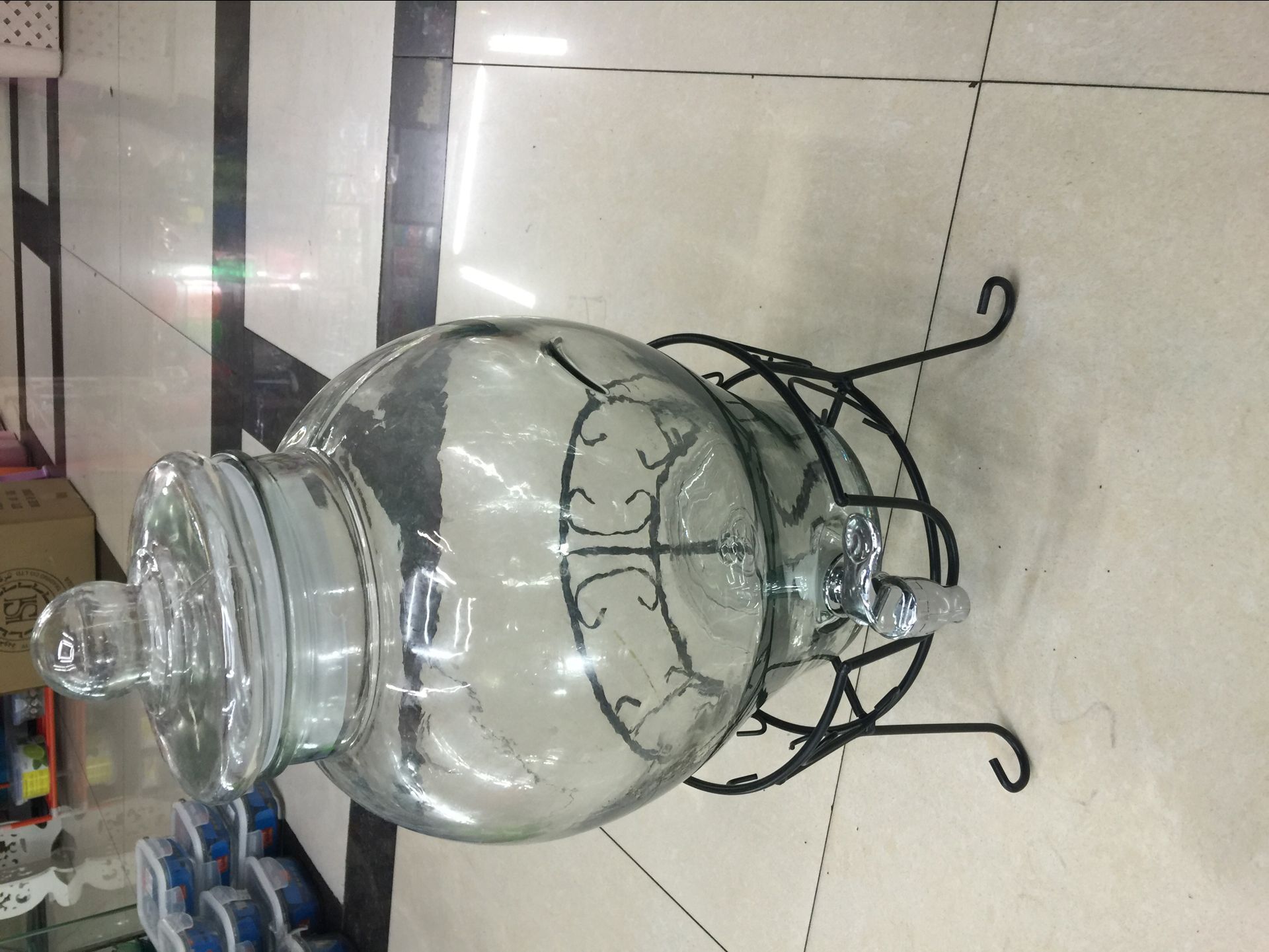 Glass juice Ding Wine Ding glass bottle 10000ml5000ml thumbnail