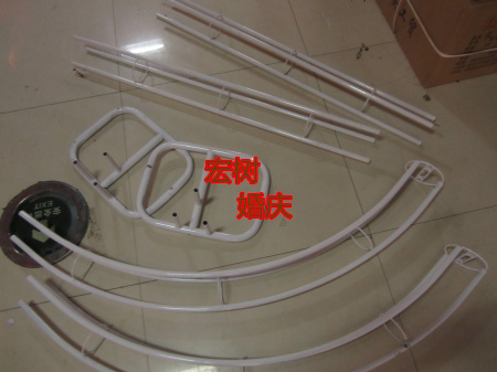 U形花门架子 拱门架子圆形绢花拱门架子铁艺架子婚庆批发产品图