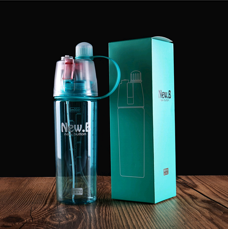 新款创意喷雾杯/两用运动水杯/健身必备/酷暑专用产品图