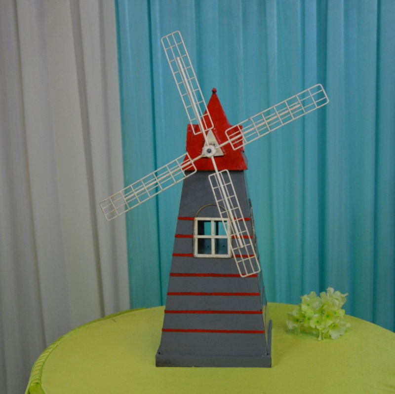 Wedding props, retro decorative props, windmill trinkets, sign-in desk, welcome area decorative props