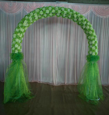 Macro Tree Wedding Props Round All Red Arch U-Shaped Flower Door Hall Wedding Props Wholesale Specification drawing