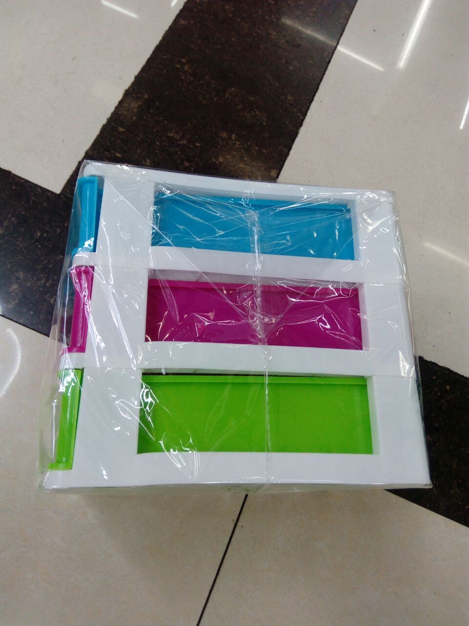 Three-layer four-layer five-layer small drawer box color multi-functional storage telescopic pull-out drawer box