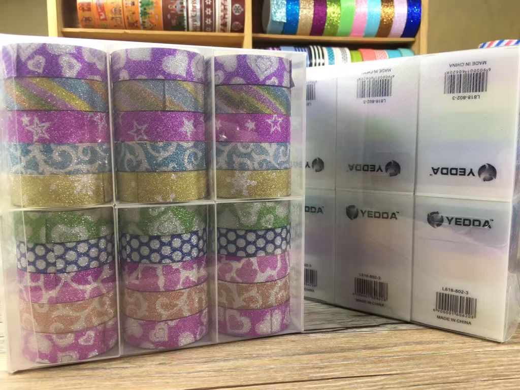 PVC盒装金粉胶带 1.5*3m