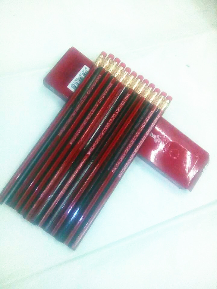 中华铅笔HB素描6151木质写学生用品批发正品带橡皮