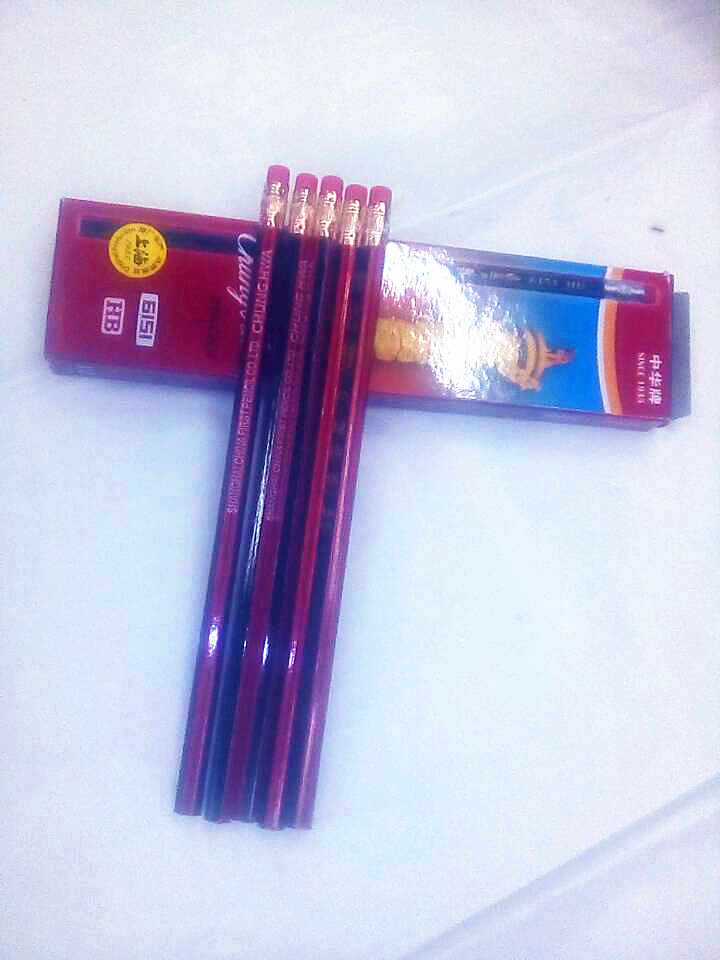 中华铅笔HB素描6151木质写学生用品批发正品带橡皮细节图