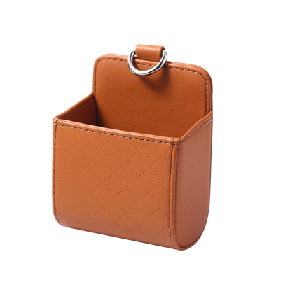 小羊皮纹出风口车载置物袋汽车用手机袋汽车内饰用品产品图