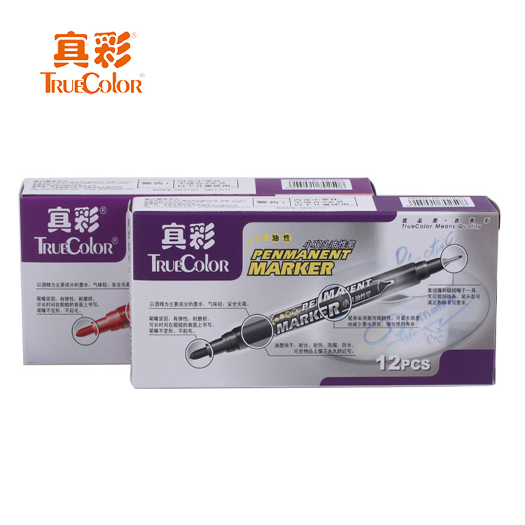 True Color 0615B small double head marker Line pen Optical disc pen Oil pen