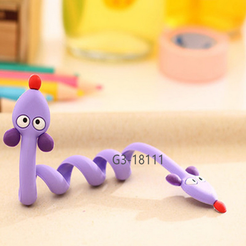 Hot style cartoon animal data cable winder lug cord baler PVC cable arranger