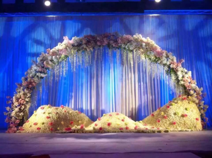 New cherry blossom arch frame, iron arch frame background decoration, arch frame decoration, wedding props wholesale Application Scenario