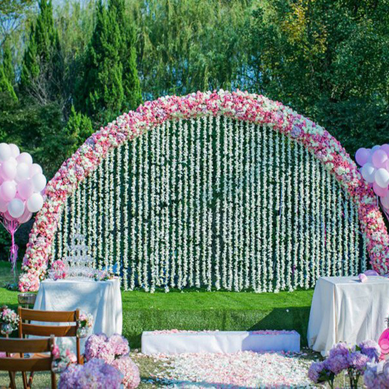 New cherry blossom arch frame, iron arch frame background decoration, arch frame decoration, wedding props wholesale details Picture