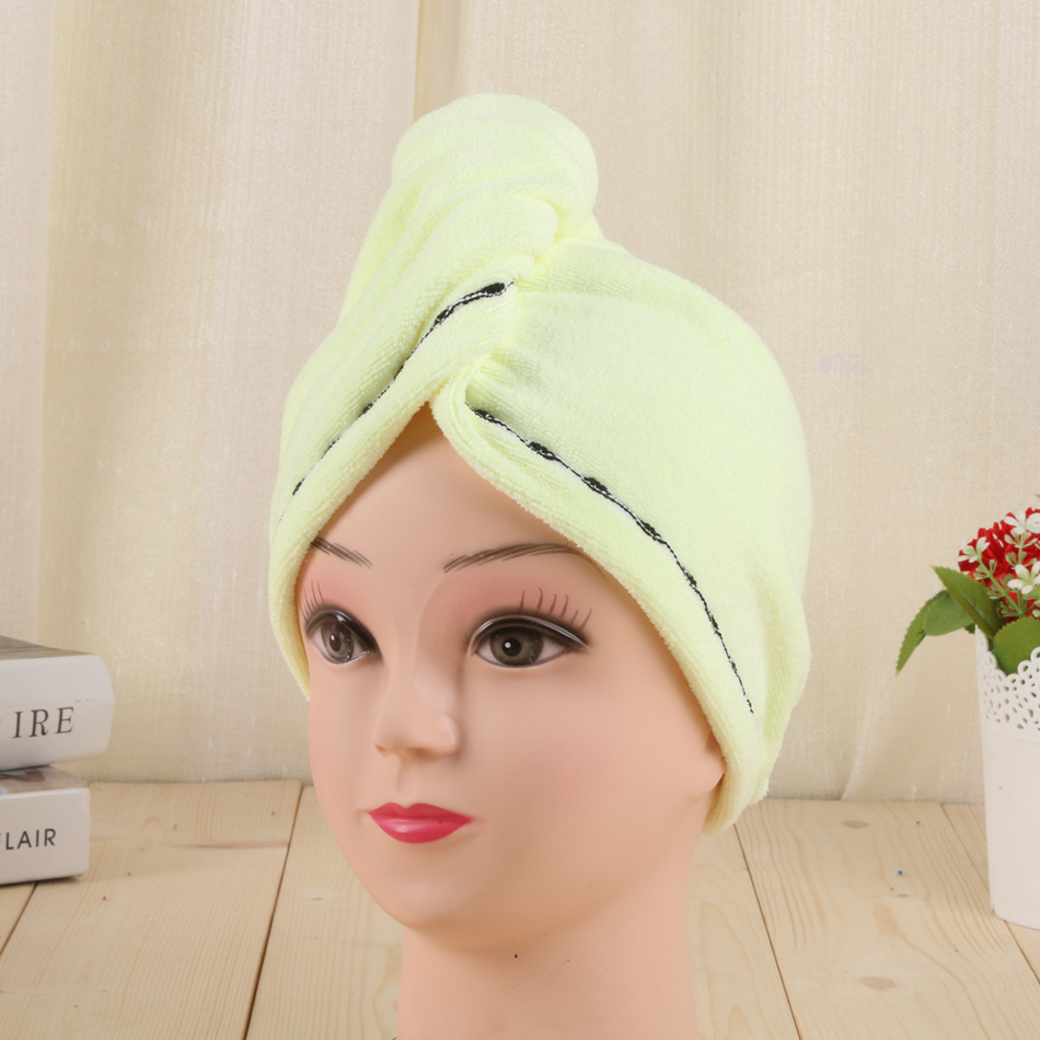 The long dry hair cap of Piaoyang women is ultra-fine woven, soft and absorbent Specification image