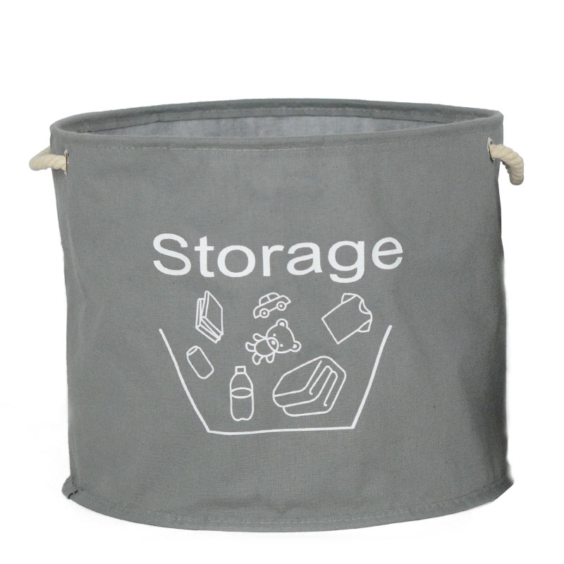 New Gold Powder Family Polyester Cotton Laundry Basket Home Sundries Storage Basket Put Dirty Clothes Basket details Picture