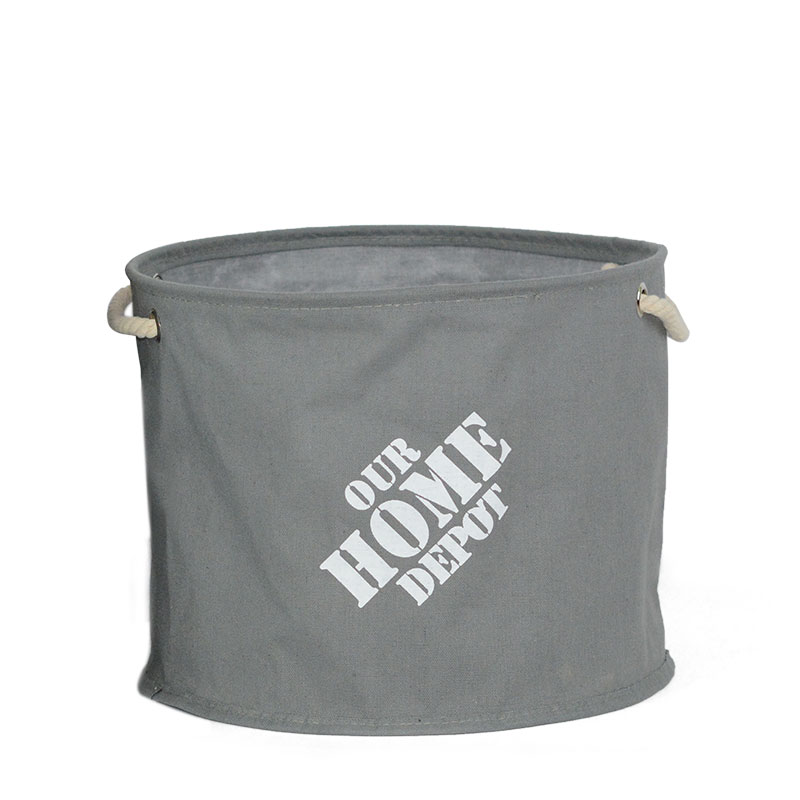 【 Gold Powder Family 】 Polyester Large Storage Basket Clothing Toys Sundries Laundry Basket Fashion Simple details Picture