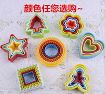 Biscuit mould Plastic biscuit cut plastic children's biscuit impression mould biscuit mould five sets for foreign trade export only for foreign trade export only