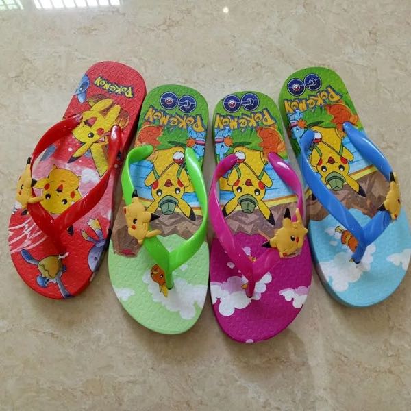 dorashoes 儿童皮卡丘吹气拖鞋 夹脚拖鞋