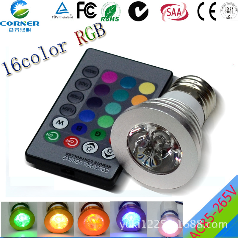 RGB LEDRG Spotlights RGB colorful spotlights with remote control spotlights