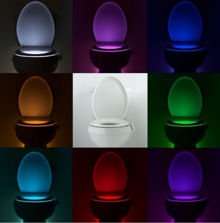 New type of human body sensor light, bathroom toilet lid sensor light and night light details Picture